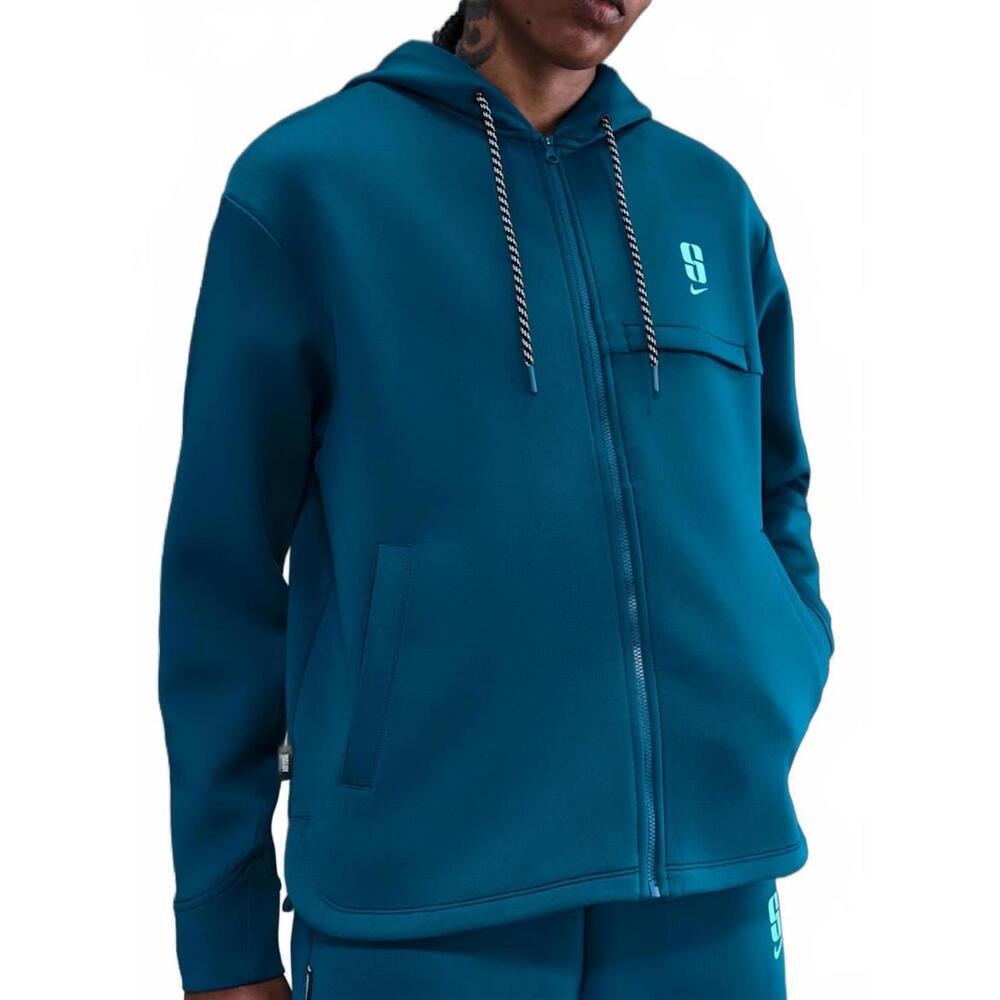 NEW Nike IH3916-104 Sabrina Dri-Fit Loose Blue Full Zip Jacket Women's S - Picture 1 of 4